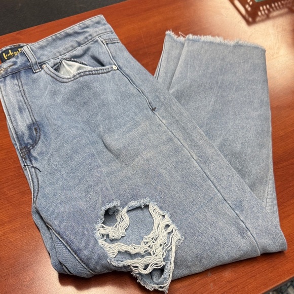 Indigo rein distressed jeans size 11 // 082134 - Picture 1 of 2